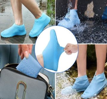Silikon Ayakkabı Kılıfı Kaymaz Su Kir Geçirmez  M Beden Beyaz - Stokta Olan Renk Gönderilir