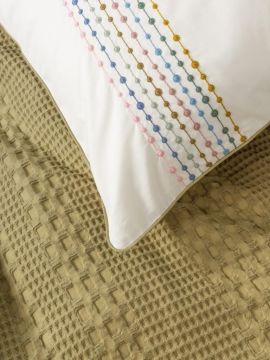 Cotton Box Aura Çift Kişilik Pike Takımı Pebble Hardal