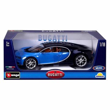 1011040 1:18 Bugatti Chiron Model Mavi Araba