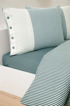 Özdilek Çift Kişilik Ranforce Nevresim Takımı Natural Line Mavi