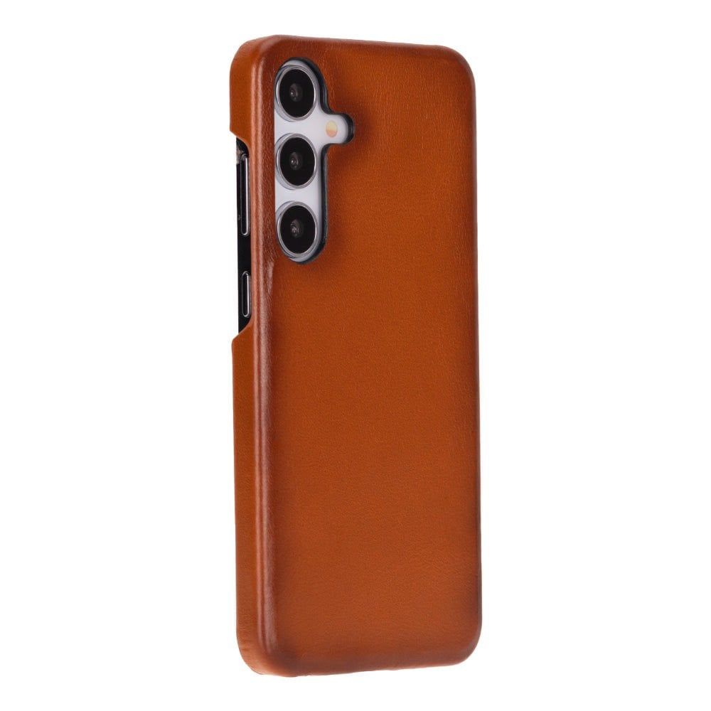 Samsung Galaxy S25 Uyumlu, Hakiki Deri, El Yapımı Arka Kapak, Gölgeli Taba