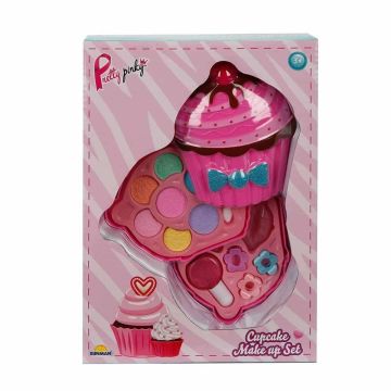 Cupcake Şekilli 2 Katlı Makyaj Güzellik Seti