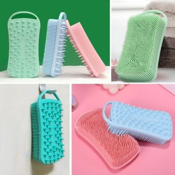 Kendiliğinden Askılı Peeling ve Masaj Etkili Silikon Banyo Vücut Fırçası - 1 Adet