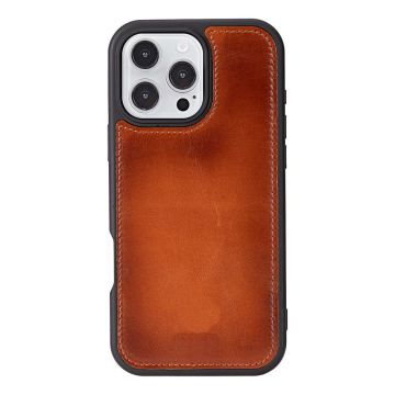 Apple iPhone 16 Pro Max uyumlu, Hakiki Deri, El Yapımı, Cüzdanlı Kılıf, Gölgeli Taba