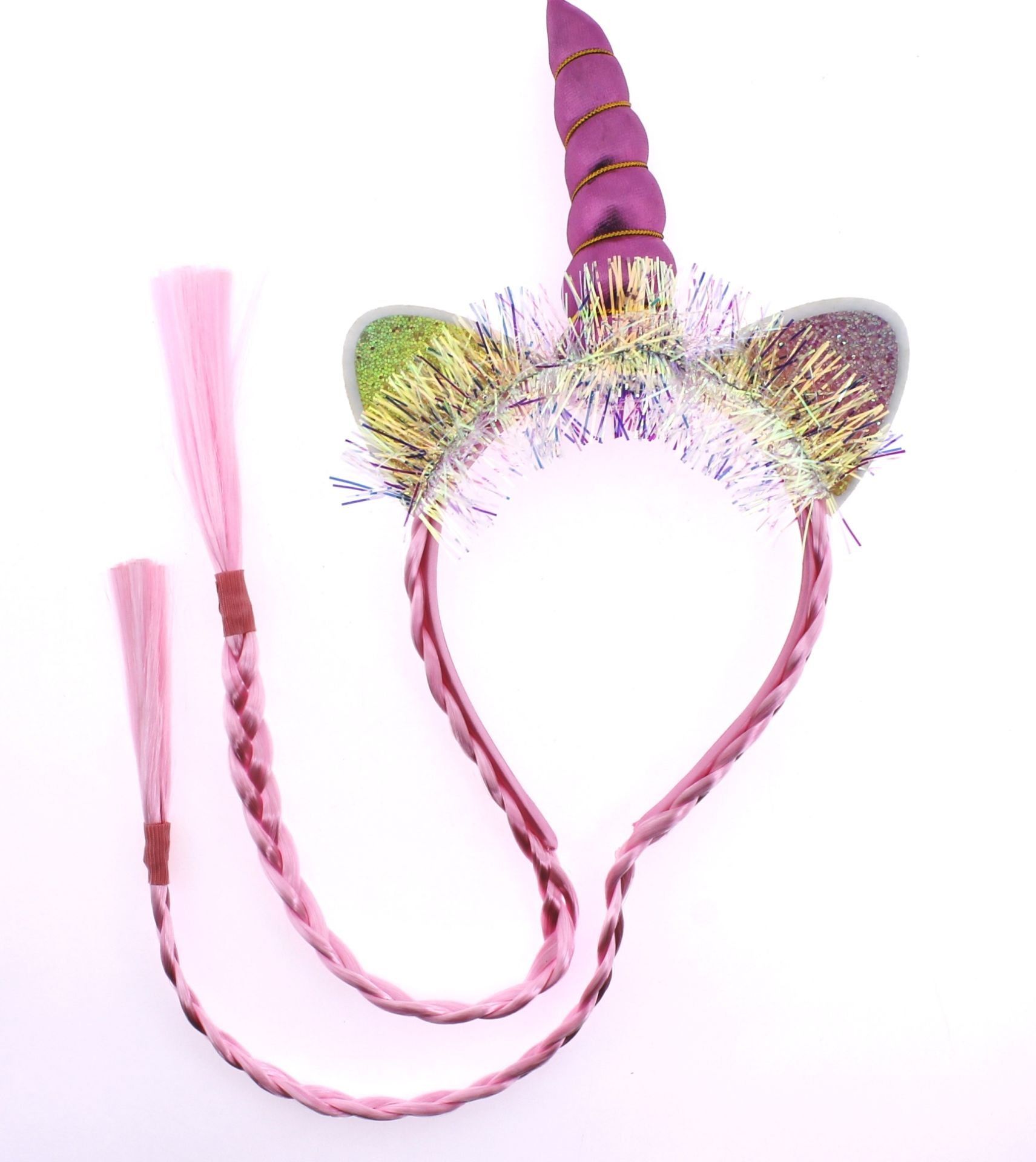 Örgülü Saçlı Unicorn Taç
