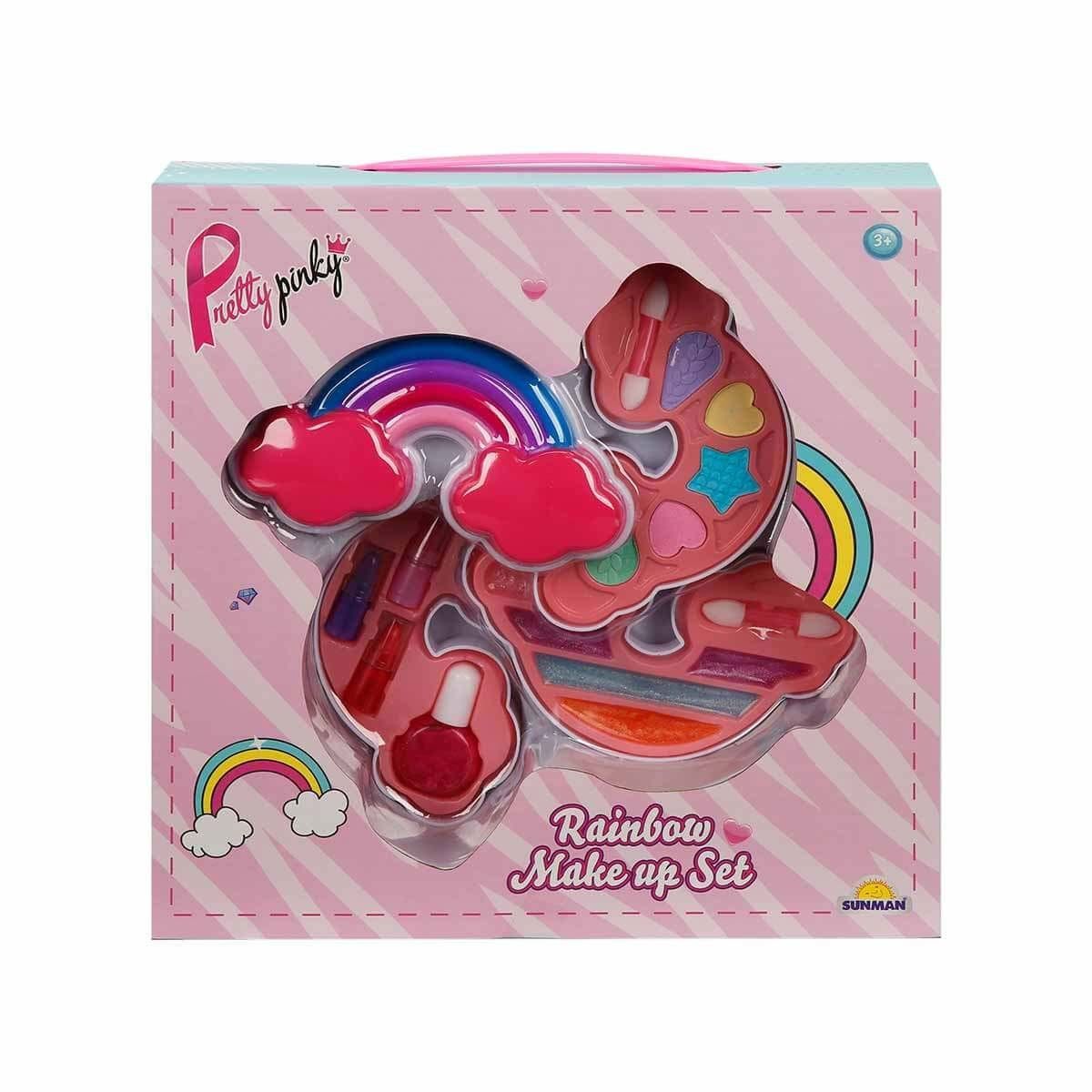 2601 SUN-RST-PRP-Güzellik Set Makyaj Gökkuşağı Şekilli 3 Katmanlı