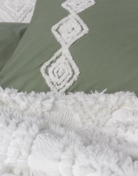 Cotton Box Ranforce Çift Kişilik Yatak Örtülü Nevresim Takımı Limi Luke Krem
