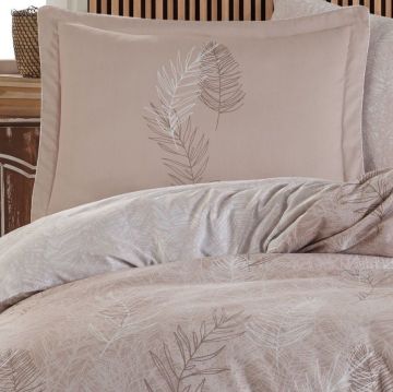 Hobby Çift Kişilik Saten Nevresim Fiona Krem