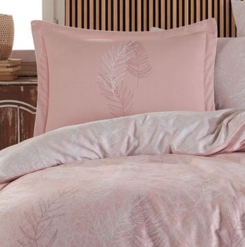 Hobby Çift Kişilik Saten Nevresim Fiona Pudra