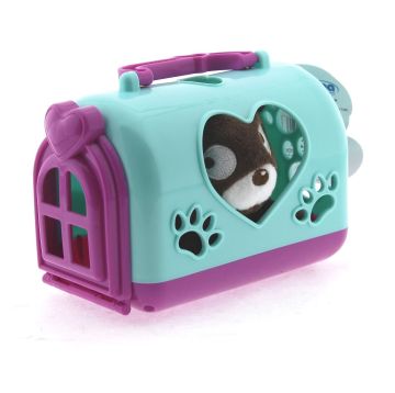 Taşıma Çantalı Peluş Kahverengi Yavru Köpek