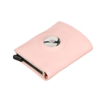 Palertag Deri Cüzdan, Apple AirTag Uyumlu Pembe