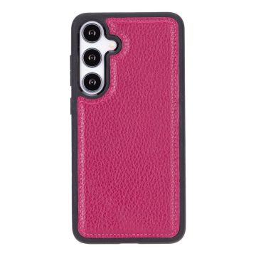 Samsung Galaxy S24 Uyumlu Deri Arka Kapak Gül Kurusu