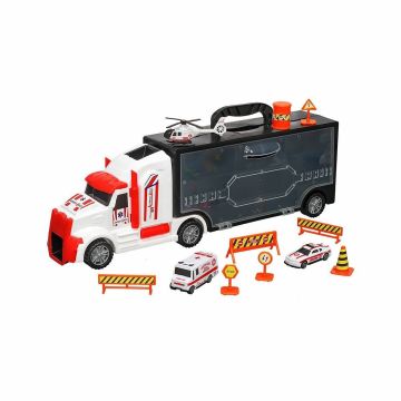 ERN-877 Heroes Toys Çantalı Ambulans Taşıyıcı Tır Seti - Eren Oyuncak