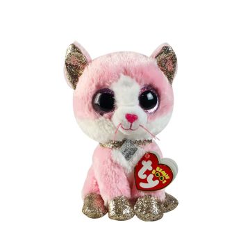 TY Beanie Boos Pembe Peluş Kedi Fiona 16 cm