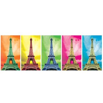 11223 KS, Pop Art Paris, 1000 Parça Panorama Puzzle