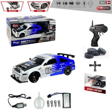 HB-SC16A07 Kumandalı  4x4 Drift Araba Işıklı ve Buharlı 1:16