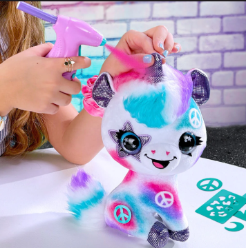 Airbrush Plush Boyanıp Yıkanabilen Peluş Unicorn