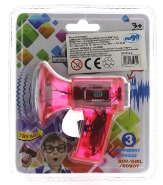 Ses Değiştirici Mini Pembe Megafon