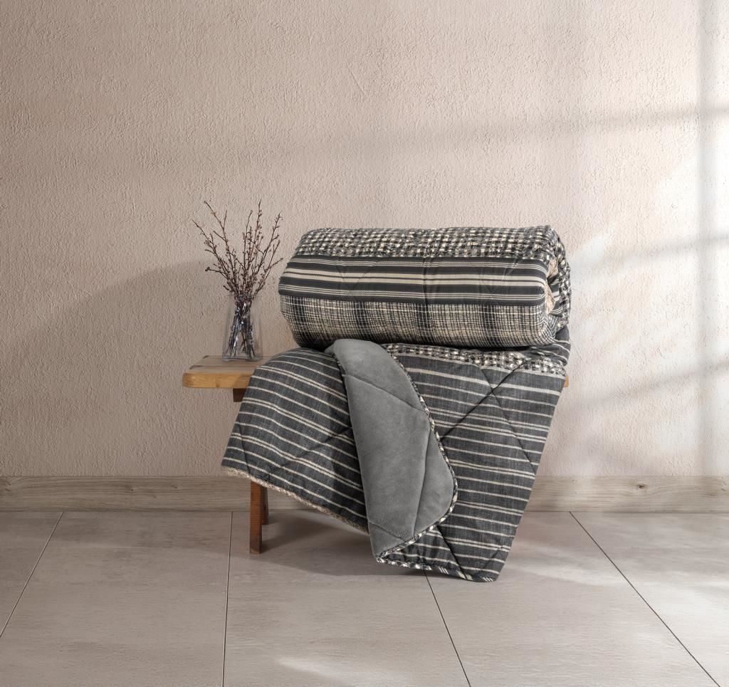 Cotton Box Çift Kişilik Yorgan Velvet Timbre Antrasit