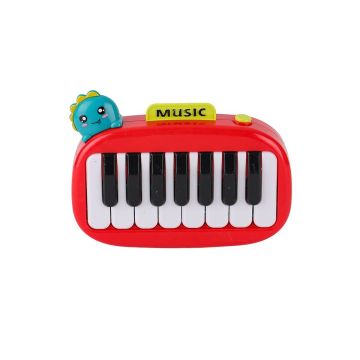 8898-1B Dinazor Işıklı Müzikal Baby Piano - 1 Adet Fiyatıdır