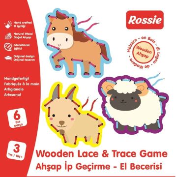 Rossie Ahşap İp Geçirme El Becerisi Oyunu Seri 1
