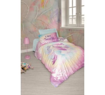 Cotton Box Genç Ranforce Nevresim Takımı Tek Kişilik Wings Mint