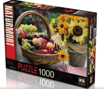 KS Puzzle 1000 Parça Fruit and Sunflower