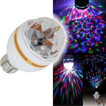 3 Renk Işık Yansıtan Dekoratif Lamba Crystal Magic Bulb