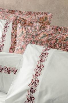 Cotton Box Majestic Seri Çift Kişilik Nevresim Takımı Voyager Pembe