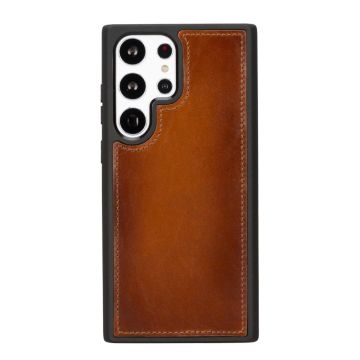 Samsung Galaxy S23 Ultra Uyumlu Deri Cüzdanlı Kılıf RST2EF Taba