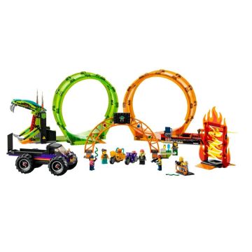 60339 Lego City - Çift Çemberli Gösteri Arenası, 598 parça, +7 yaş
