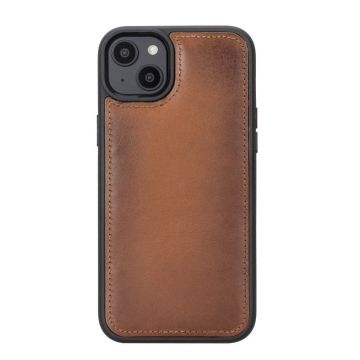 Apple iPhone 14 Plus Uyumlu Deri Cüzdanlı Kılıf MWWN RST2EF Taba