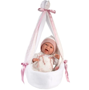 Llorens Yenidoğan Salıncaklı Gülen Bebek  42 cm