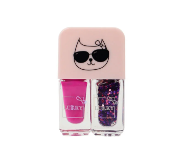 Lukky Soyulabilir Oje - 2 li Pembe Mor