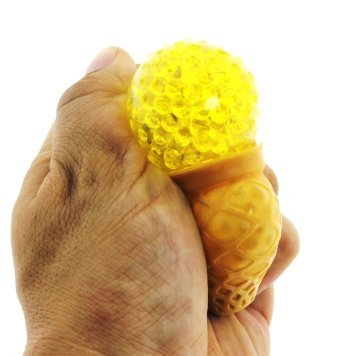 Squishy 8 cm Sarı Dondurma  Kristal Slime
