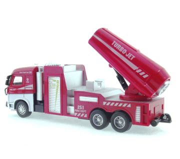 Die Cast Model Çek Bırak Turbo Jet İtfaiye Kamyonu