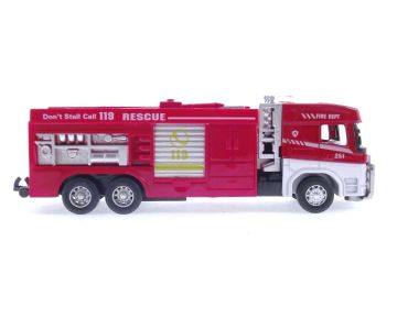 Die Cast Model Çek Bırak Merdivenli İtfaiye Kamyonu