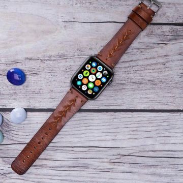 Apple Watch Uyumlu Deri Kordon 42-44-45mm RST2EF Boras
