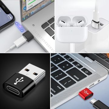 USB\'den TYPE-C \'ye Dönüştürücü Adaptör Veri Aktarımı Sağlayıcı Şarj Data Çevirici