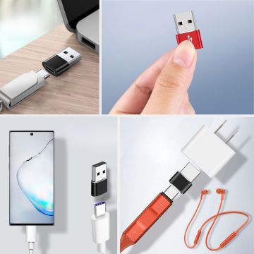USB\'den TYPE-C \'ye Dönüştürücü Adaptör Veri Aktarımı Sağlayıcı Şarj Data Çevirici