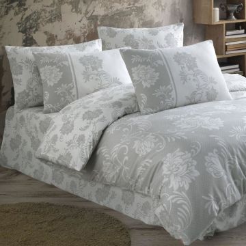 Hobby Çift Kişilik Ranforce Nevresim Takımı Jardin Silver