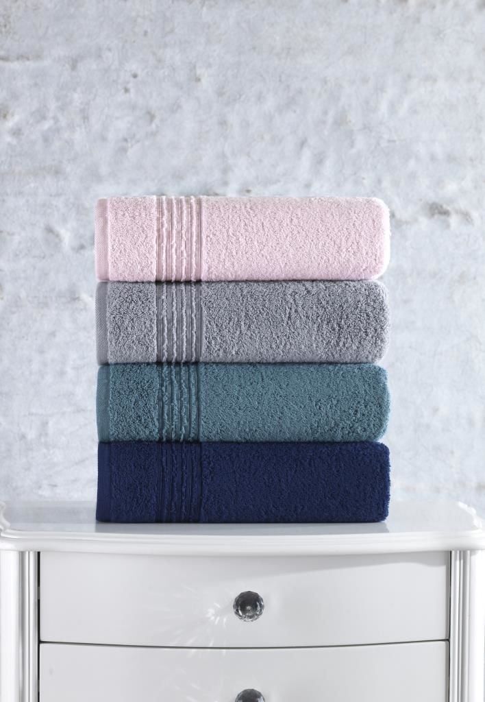 Cotton Box Plump 50x90 4'lü Havlu Seti Gri Lacivert Pembe Mavi