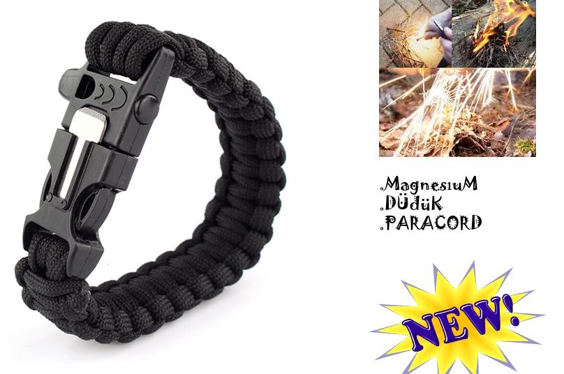 Survival Magnesıum Paracord Bileklik