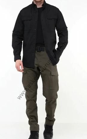 Protection Taktikal Ripstop Gömlek  Siyah