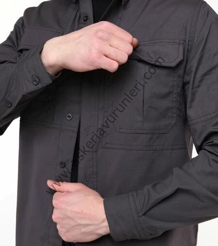 Protection Taktikal Ripstop Gömlek  Antrasit