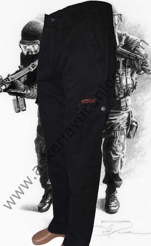 JEEP SİYAH RENK KARGO PANTOLON