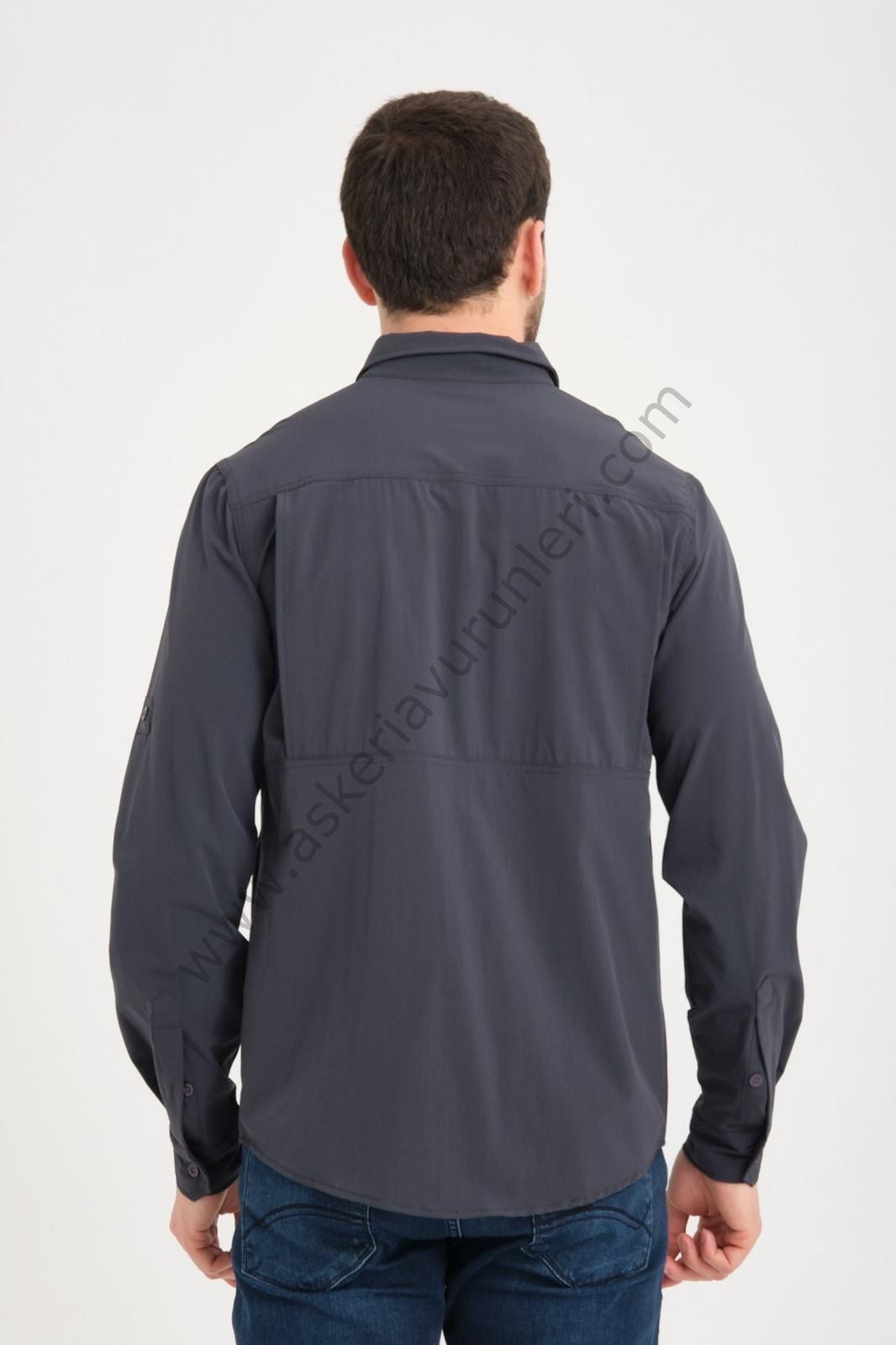TAD GEAR TAKTİKAL CEPLİ LİKRALI GÖMLEK ANTRASİT GRİ
