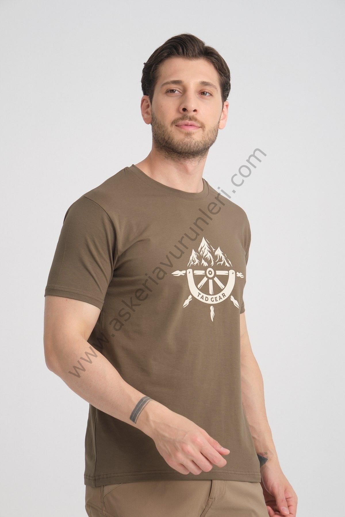 Tad Gear Tactical Series %95 Pamuk Penye Haki Tişört