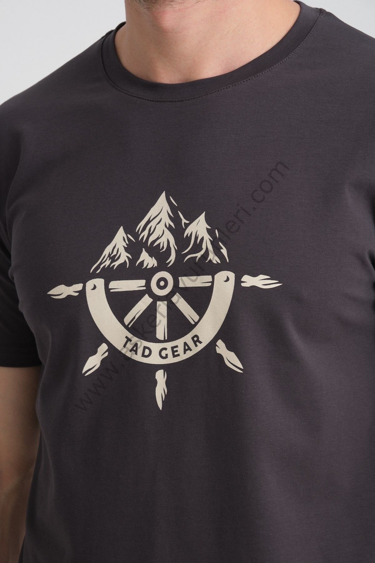 Tad Gear Tactical Series %95 Pamuk Penye Antrasit Tişört