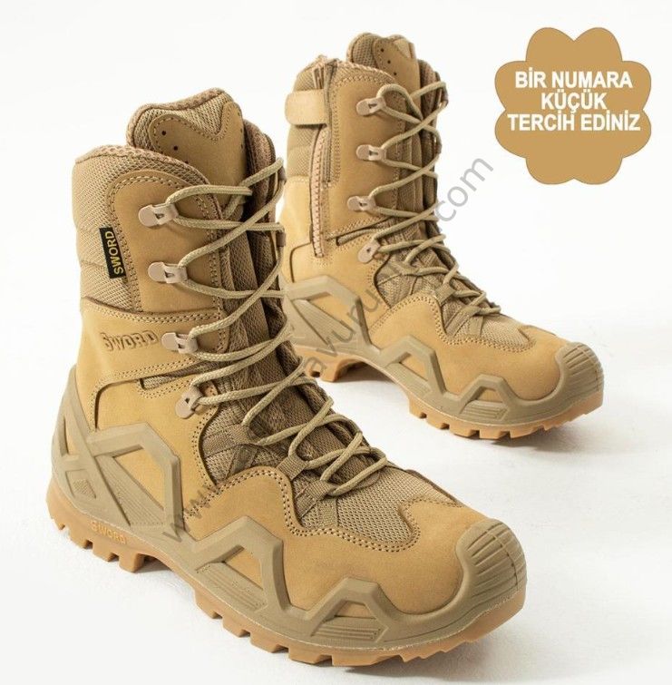 Single Sword Fermuarlı  Taktik Askeri Bot  4 Mevsim SS602